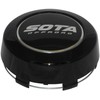 SOTA Offroad Gloss Black 8 Lug Wheel Rim Center Cap A608F-1