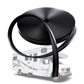 1" RV Vinyl Trim Molding Insert, 120FT RV Weather Stripping Exterior Screw Cover Trim Molding Exterior, Camper Weather Stripping Camper Trailer Roof Corner Gutter Seal Black