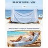 LANE LINEN Beach Towel 4 Pack, Oversized Beach Towels for