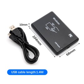 125Khz EM4100 USB RFID ID Card Reader AYWHP Swipe Contactless Card Reader with LED Display for Windows 2000, 2003, XP, Windows 7/8/10