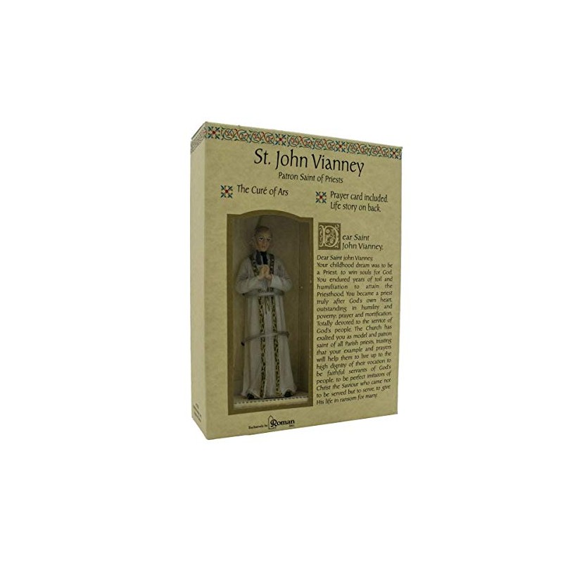 Roman Inc. St. John Vianney * Saint Catholic Figurine Patron