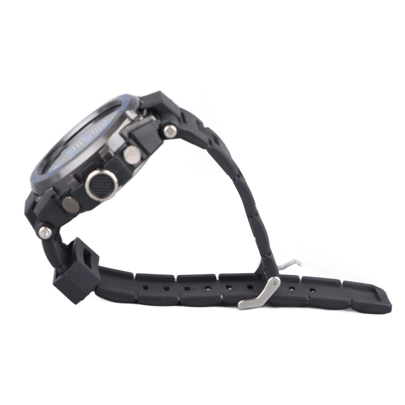 Waterproof Wristwatch Transparent Cover LED Luminous Wristwatch for Gentlemen Black