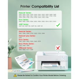 65XL 65 Black/Color Combo Pack | for HP Ink 65 65 XL (2-Pack) | for HP Envy 5055 5052 5010 5014 5000 Series, Deskjet 3755 3720 3752 3772 3700 Series, 2622 2680 2600 Series Printers | T0A36AN