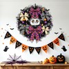 3 Rolls Halloween Wired Edge Ribbon Checkered Pumpkin Candy Corn