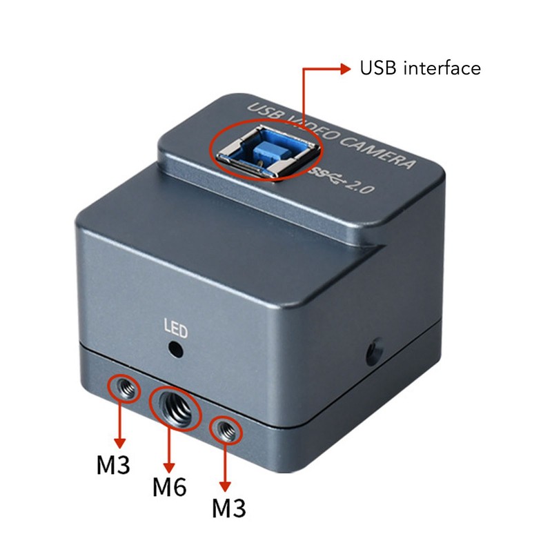 USB Microscope Camera 4K 8MP HD Imaging Electronic Eyepiece Biological