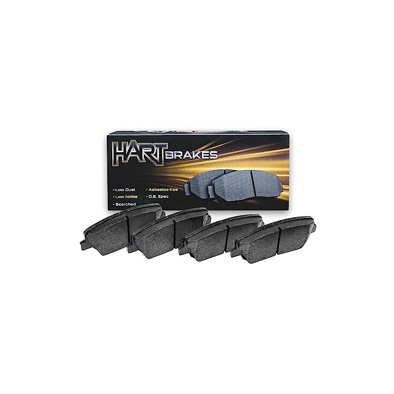 Hart Brakes Front Ceramic Series Brake Pad With Rubber Steel