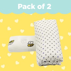 Starlight Starbright 100% Cotton Muslin Swaddle Blankets