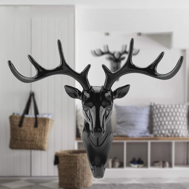 Duokon Animals Deer Head Hook Hanger Rack Holder Wall Mount