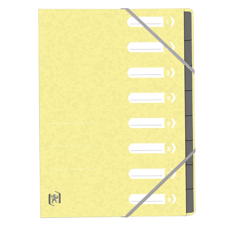 Oxford TopFile+ A4 8 Position Folder Cover Pastel Colours