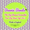The Big Beanie Scrunchie for Big Hair Up Do's (Silver)