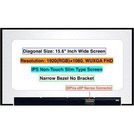 EM EMAJOR TECH New Screen Replacement for LP156WFE-SPF2 LP156WFE (SP)(F2) 1920X1080 FHD Non-Touch LCD LED Display with Set of Tape and Tools