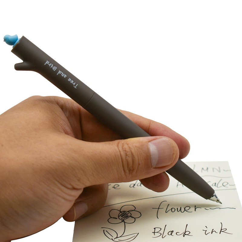 Maydahui 12 PCS Tree and Bird Rollerball Gel Pens Novelty