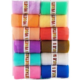 Daddy Gtm Multi-Purpose Vegetables Fruits Mesh Fridge Storage Washable Zip Bags (Pack of 6)