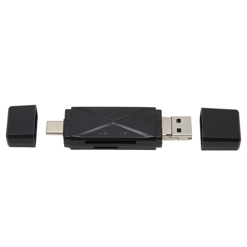Memory Card Reader, 3 Connectors Practical 3 in 1 USB