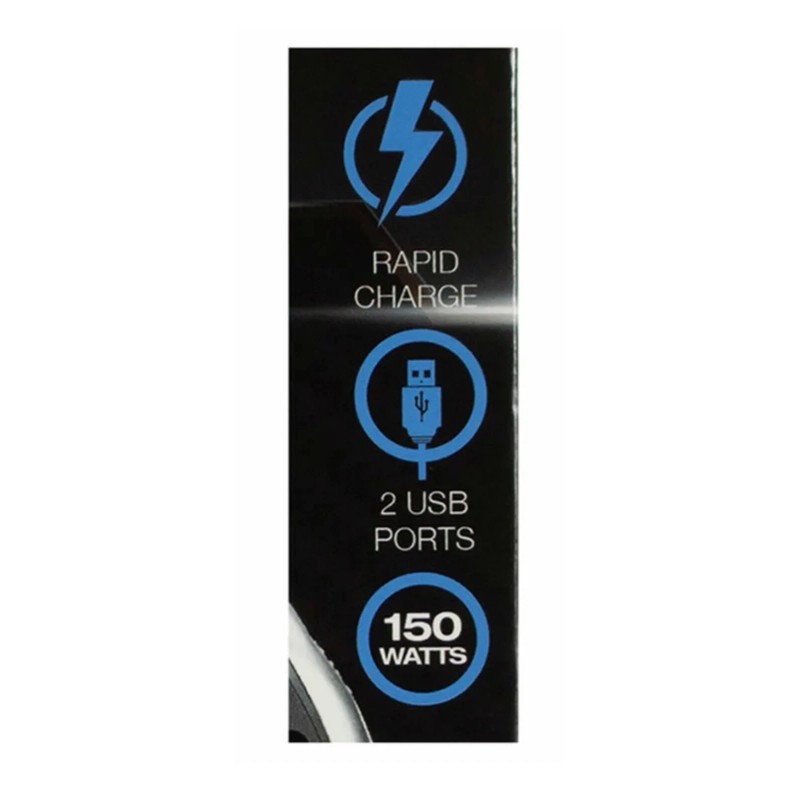 Powerxcel 150 Watts Car Power Inverter - 2 USB ports/