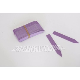 Dmarketline 100 Plastic Plant Labels Tags Stakes Etiqueta /Rainbow Colors 5" X 5/8" Markers  - LAVANDER