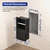 Toilet Paper Holder, Hidden Tampon Storage Holder | in Wall