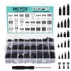 WiMas 940PCS Nylon Hex Standoff Spacer Screw Nut Threaded Pillar