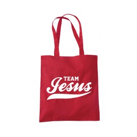 Team Jesus Tote Bag - red One Size