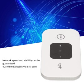 ASHATA Portable Internet Mobile Hotspot, SIM Card Wireless Portable WiFi, 150Mbps 4G Strong Coverage Connect Up to 10 Devices, for Travel Car Bus