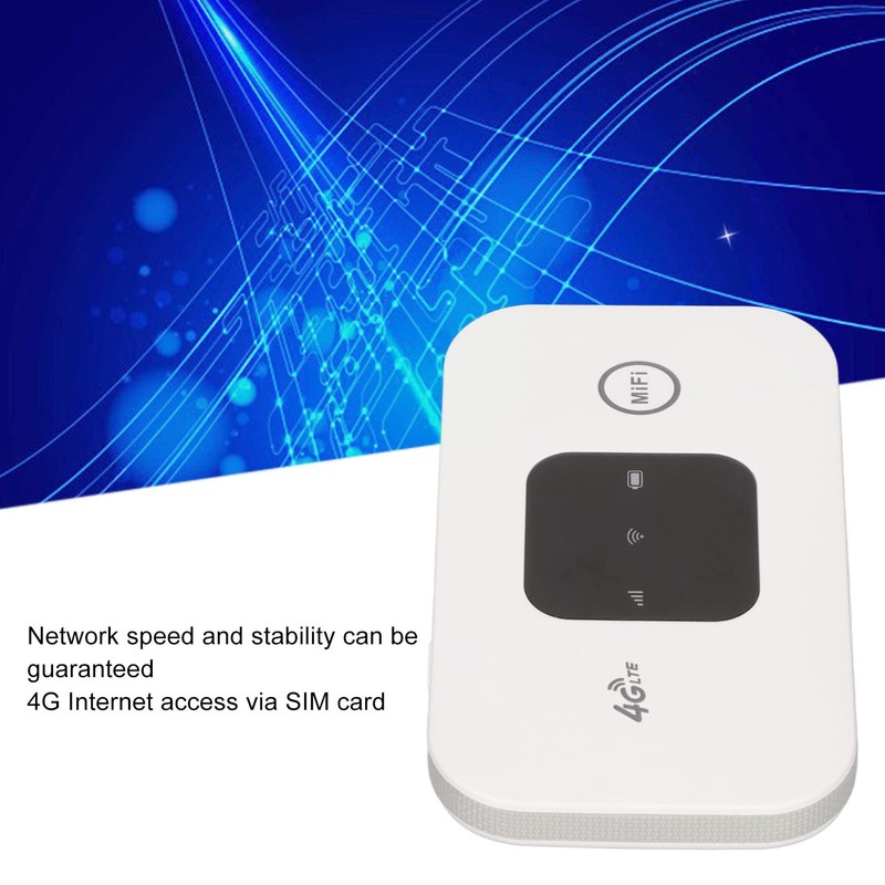 ASHATA Portable Internet Mobile Hotspot, SIM Card Wireless Portable WiFi,