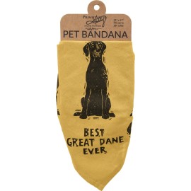 Primitives by Kathy Reversible Pet Bandana - Best Great Dane Ever -Love My Human 452745