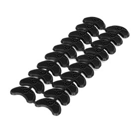 uxcell Antislip Rubber Shoes Sole Heel Plate Taps Repair Tips 20pcs Black Black