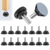 16 Piedini Scorrevoli con Filettatura M8 Ø25mm Piedini Ptfe con
