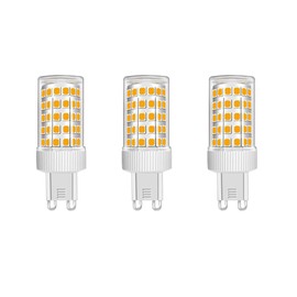 HUAMu 3-Pack G9 LED Bulb 10W Equivalent 150W Halogen, 86Pcs LED, 1000 LM, 360° Beam Angle, Super Bright, AC 220V, Non-Dimmable, 3000K Warm White
