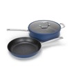Kitchen Academy Induction Plasma Titanium Nonstick Wok Set 3 Piece,