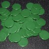 15mm plastic games counters. pack of 50 counters. Each counter