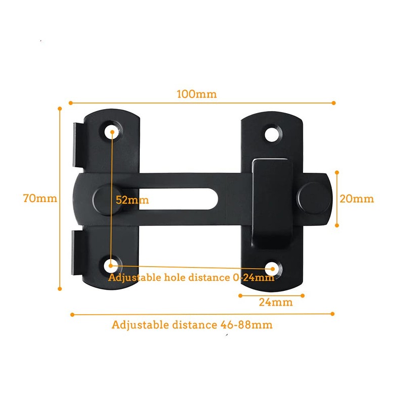 Shiwaki Stainless Steel Gate Latches Flip Latch Safety Door Bolt