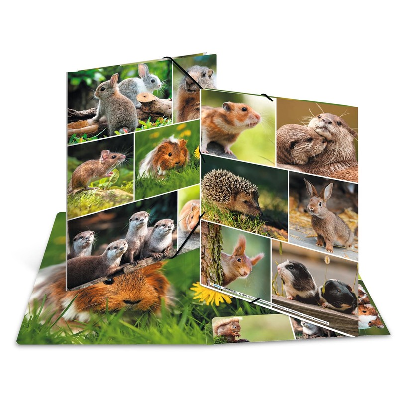 HERMA Portfolio Folder A4 Rodents, Children's Corner Folder Made of
