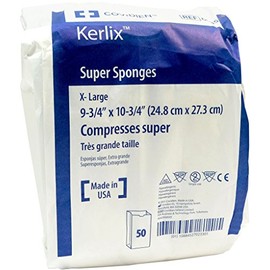 Covidien 6035 KERLIX Super Sponges Non-sterile 9 3/4 "x 10 (Pack of 50)