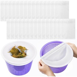 30 Pack Pool Skimmer Socks Fine Mesh Pool Socks fit for Swimming Pool and Spa Pre-Filter Savers Baskets and Skimmers