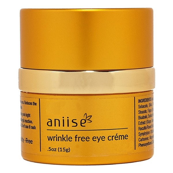 Aniise Eye Cream for Dark Circles and Puffiness Loaded with Rosemary, Grape Seed, Aloe Vera, Chamomile - Anti-Aging and Anti- Wrinkle Eye Cream for Men and Women (0.5 oz-15 g)(Packaging May Vary)