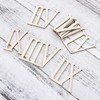 Supvox Wooden Number Roman Numerals 1 to 12 Wooden Discs