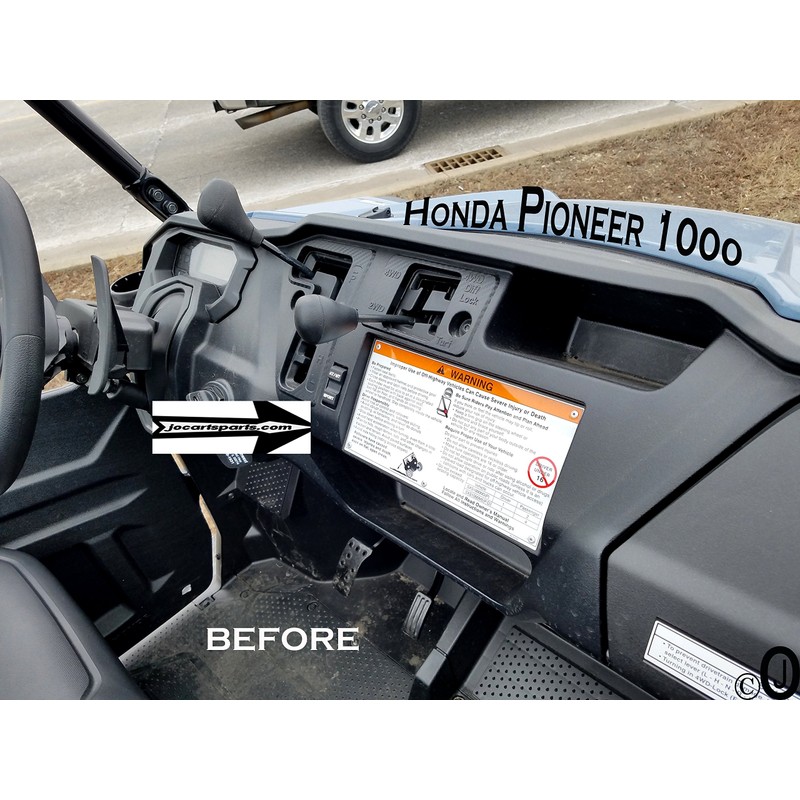 for Honda Pioneer 1000 Jumbo Dash Cup Holder 3/16 Thick