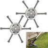 2Pack 6 inch Steel Wire Weed Brush Cutter Trimmer Head