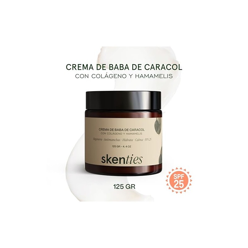 Crema Facial de Baba de Caracol con Colágeno y Hamamelis