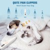Pet Trimmer with LED Light & Low Noise - USB