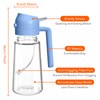 YRRAMATE 16oz/470ml Glass Olive Oil Sprayer for Cooking with Stickers,
