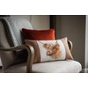 Evans Lichfield Hessian Cow Cushion Cover, White, 30 x 50cm