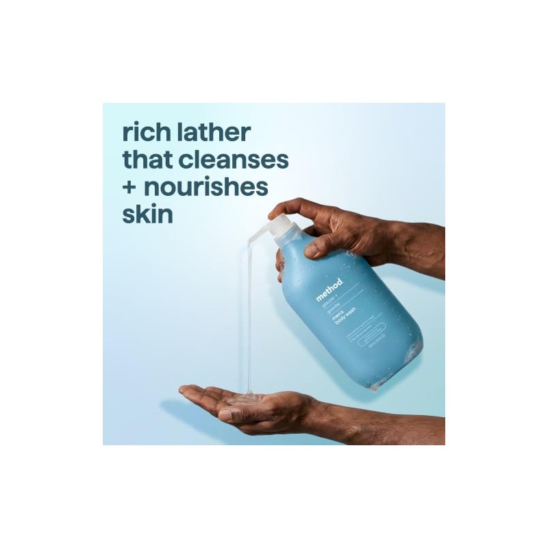 Method Men Body Wash, Glacier + Granite, Paraben and Phthalate