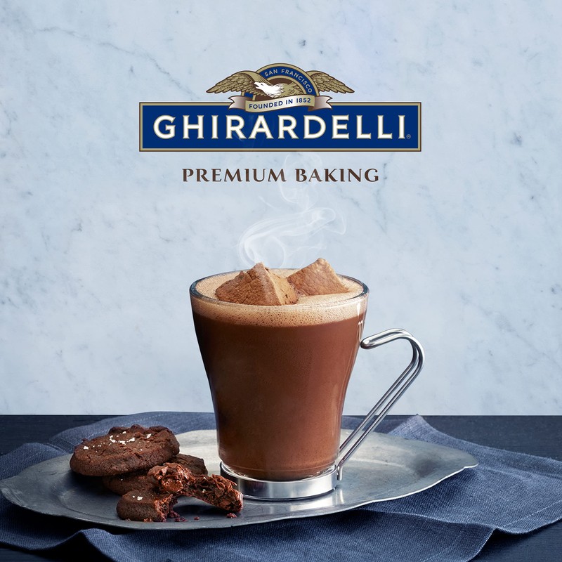Ghirardelli Double Chocolate Hot Cocoa Mix, 0.85 oz Packets (Pack