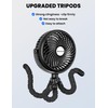 AMACOOL Baby Stroller Fan - 5000mAh Rechargeable, 3-Speed, Strong Yet