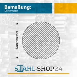 Stahl-Shop24 Stainless Steel Round Rod V2A 1000 mm Long 4 mm Diameter for Construction Projects Model Making Machine Building Craft DIY Stainless Steel Rod Metal Rod Craft Supplies Construction