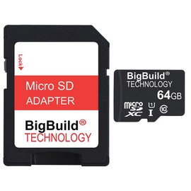 64GB 80MB/s Memory Card For Olympus TG Tracker action camera, Class 10 MicroSDXC