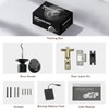 Door Knob with Keypad, Keyless Entry Door Lock, Black Electronic