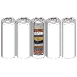 HOAENTSA 5Pack Replacement Shower Head Filter Cartridge Only for ASIN B0DFC24XZG, B0DS3W3MZF, Shower Head Filter for Hard Water, Reduces Chlorine